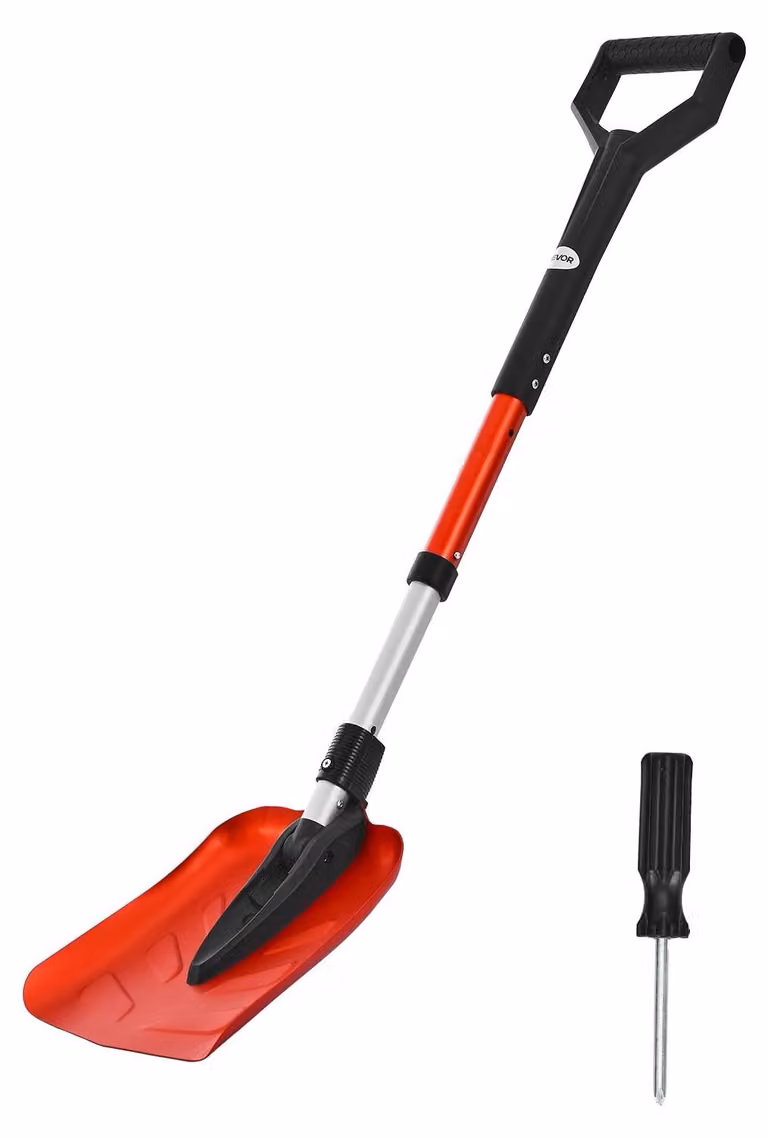 Solidchoice - Pala da neve pieghevole con manico a forma di D