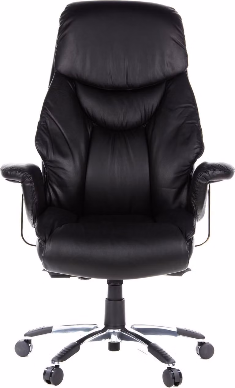 hjh OFFICE Poltrona direzionale PRADO Sedia da ufficio ergonomica con braccioli in pelle Sedia girevole per ufficio, casa