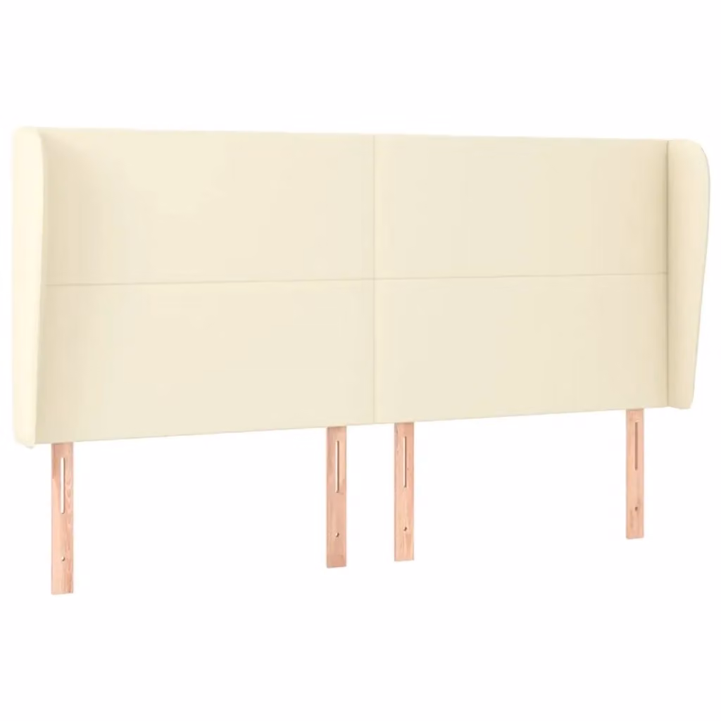 Testiera ad orecchio vidaXL in similpelle beige L: 203 cm, P: 23 cm, H: 118/128 cm – 2