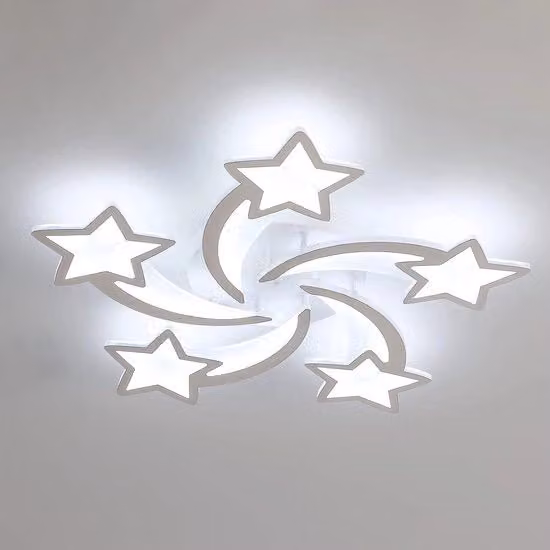 Lampada da soffitto LED bianca da 60W con luce bianca fredda 6500K e luminosità 6700LM per soggiorno, camera da letto o cameretta