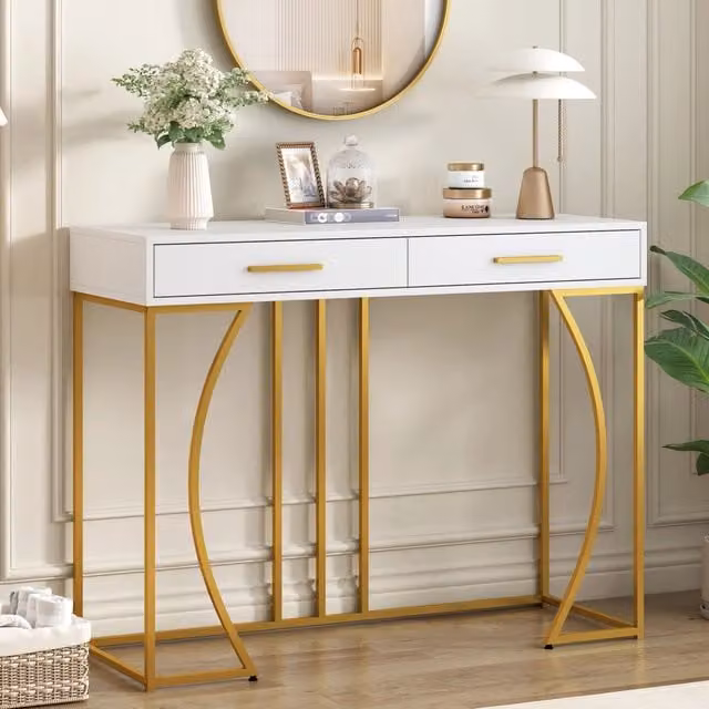 Tavolo da pranzo allungabile da 118 a 158 cm; nero effetto legno; cassetti effetto rattan