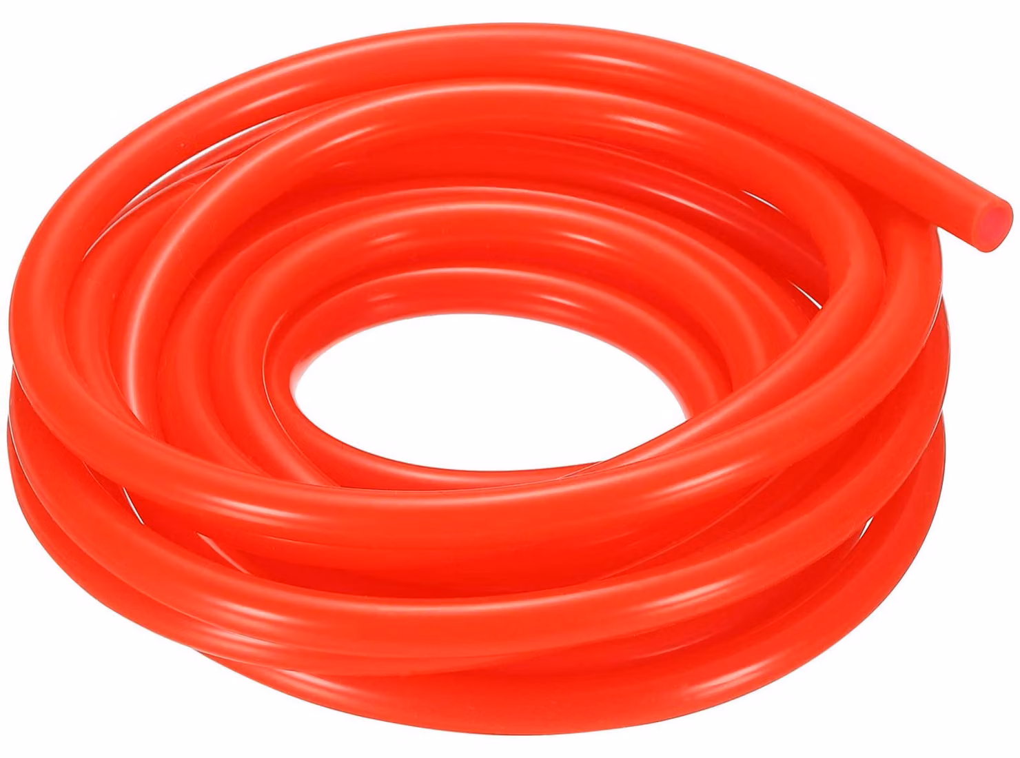 Tubo in silicone, diametro interno 5 mm, diametro esterno 7 mm, lunghezza 3,5 metri, colore rosso