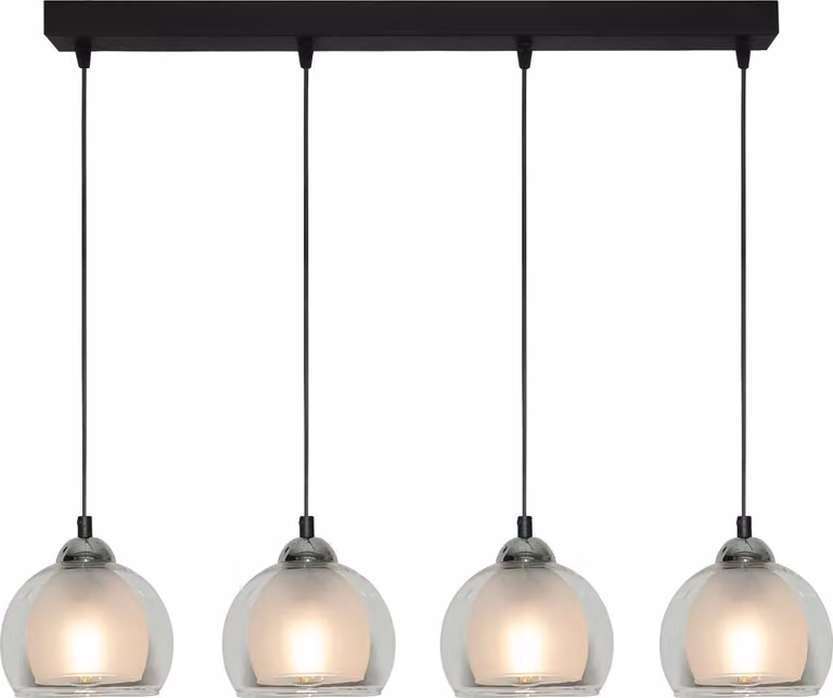 BENARIVO Lampada a sospensione di design in vetro regolabile in altezza