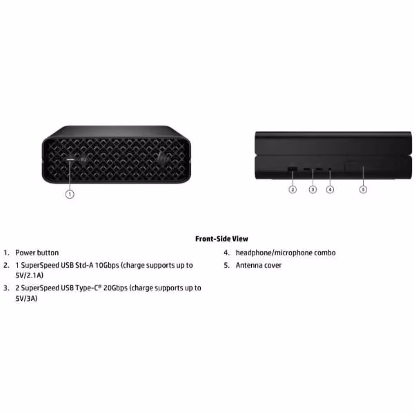 HP Z2 Mini G1i Wolf Pro Security Edition Mini PC Workstation AI Nero Intel Core Ultra 7 265 32 GB DDR5 1 TB SSD NVIDIA RTX A1000 Windows 11 Pro – 2
