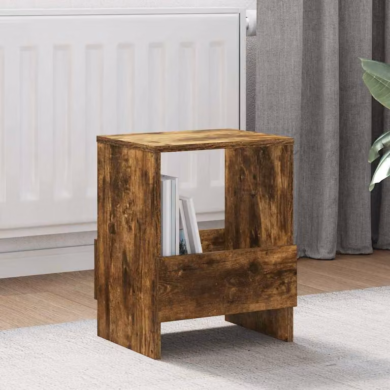 Set di 2 Scaffali per riviste vidaXL in Rovere fumé, L 35 cm x P 30 cm x H 45 cm