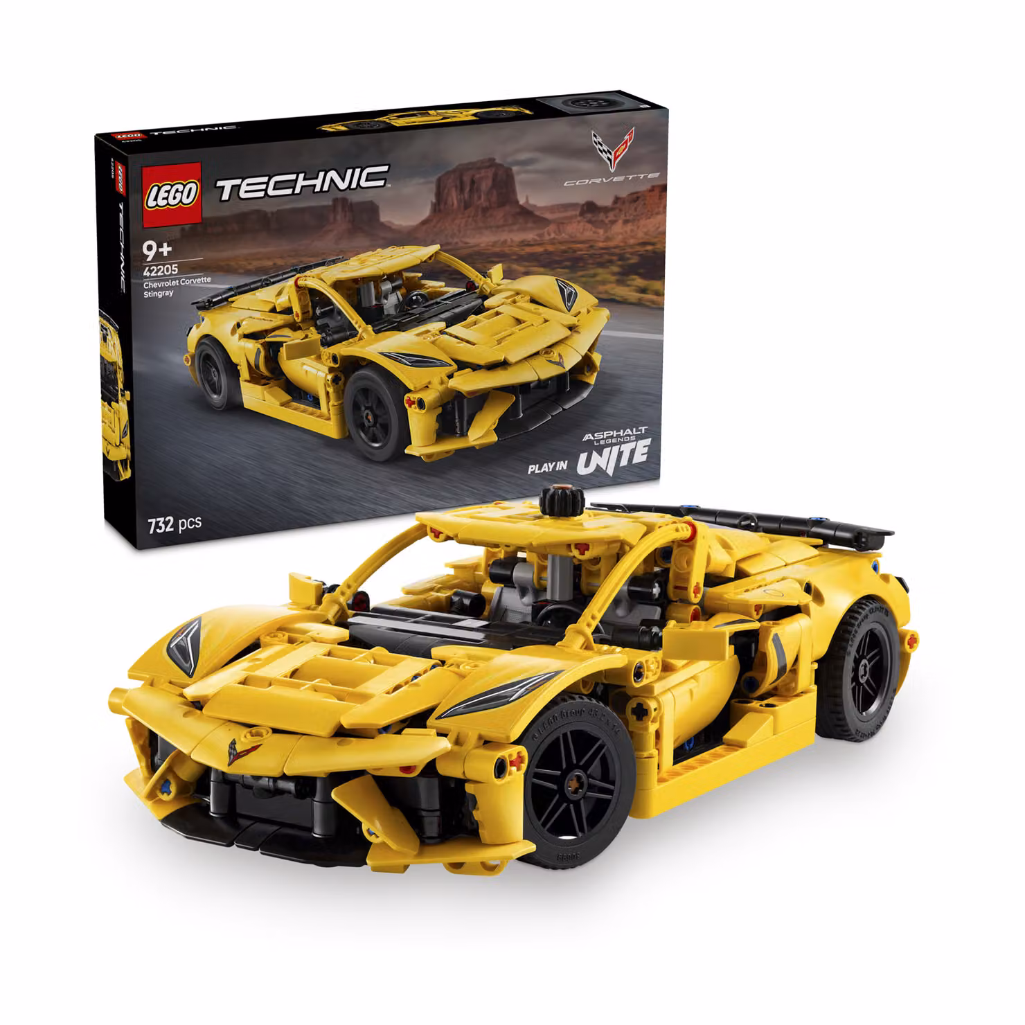 Lego Technic Chevrolet Corvette Stingray Gialla – 2