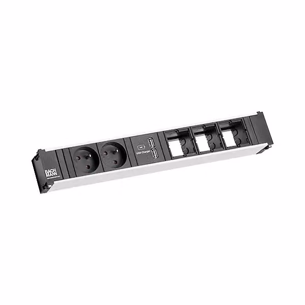 BACHMANN CONI 2xUTE 1xCaricatore USB 3xCM Strom 0,2m GST18