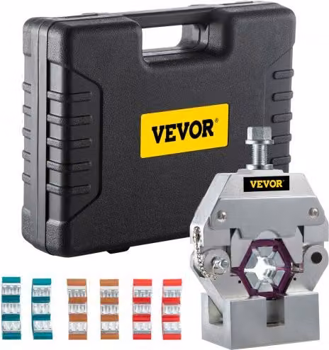 VEVOR Crimpatrice Idraulica Manuale Hydra-Krimp 71550 in Lega di Alluminio Argento per Riparazione Aria Condizionata e Piegatura Tubi Flessibili