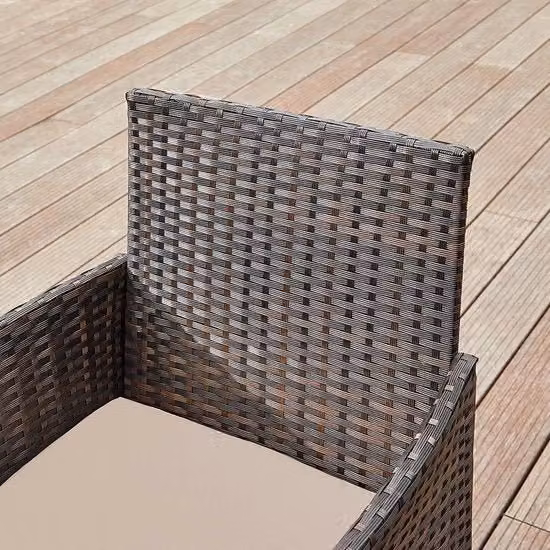 Set di mobili da giardino in polirotano - Sedia da giardino - Set di divani per esterni - Mobili per giardino in colore miele scuro