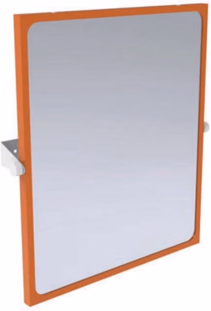 Specchio reclinabile serie leonardo 60x70 cm arancio