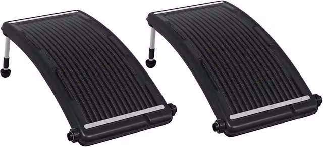 Pannelli Solari Termici Curvi per Piscina 2 pz 110x65 cm CFW6542444