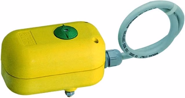 Servomotore elettrico per valvola di zona a sfera Far Rubinetterie 230 V giallo
