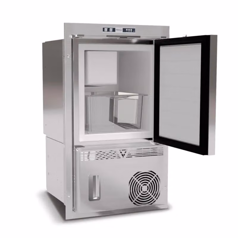 Macchina per ghiaccio Vitrifrigo ICE MAKER IM XR OCX2 HYDRO in acciaio inox color argento con display digitale L/P/H: 43,3 x 41,6 x 43,3 cm – 2