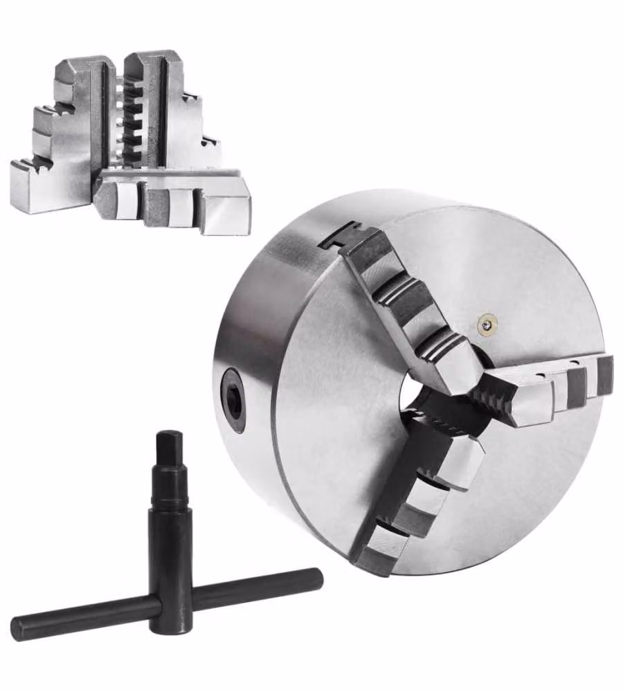 Mandrino per Tornio a 3 Griffe Autocentrante 160 mm in Acciaio