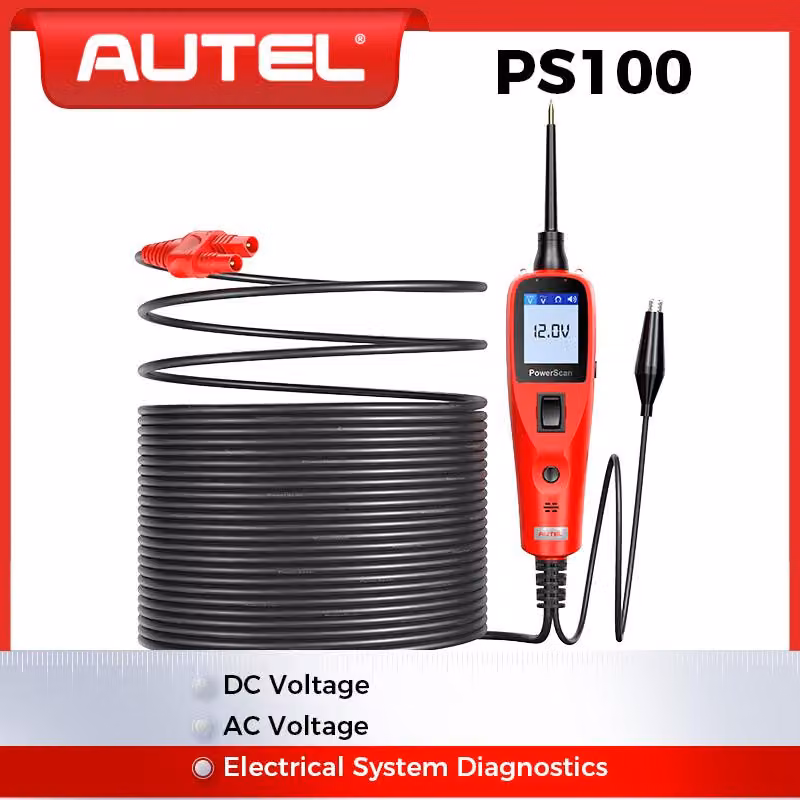 Tester per circuiti elettrici - Compatibile con veicoli a 12V e 24V - Realizzato in plastica ABS - Analizzatore motore per automobili