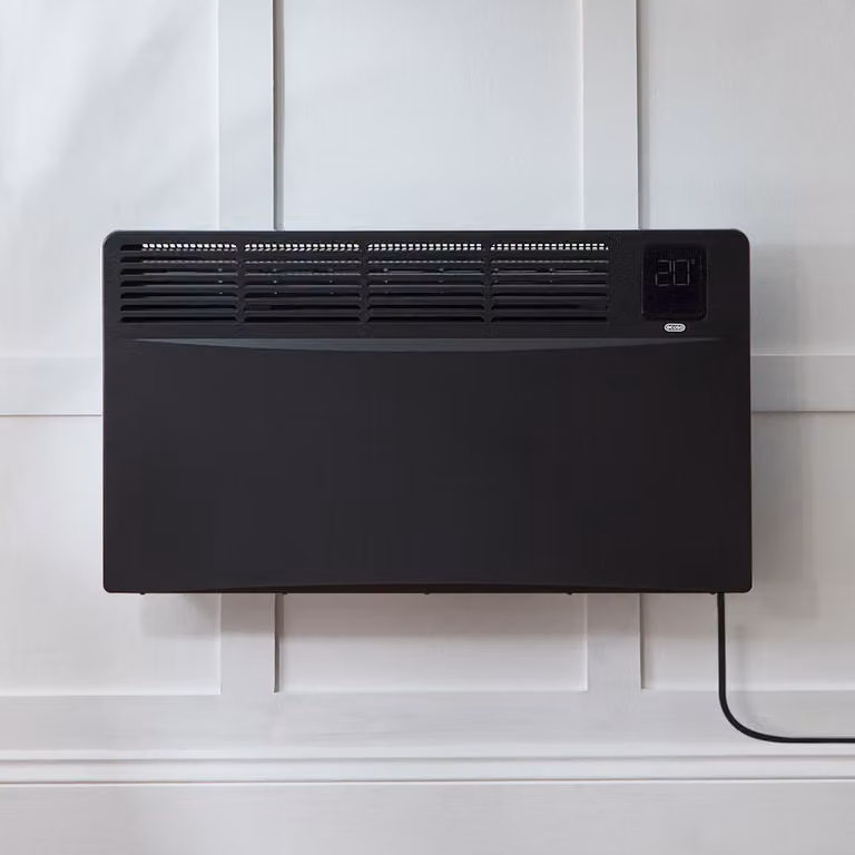 Pannello Convettore Elettrico Riscaldante Smart - Nero - con Presa Elettrica EU - 2000W