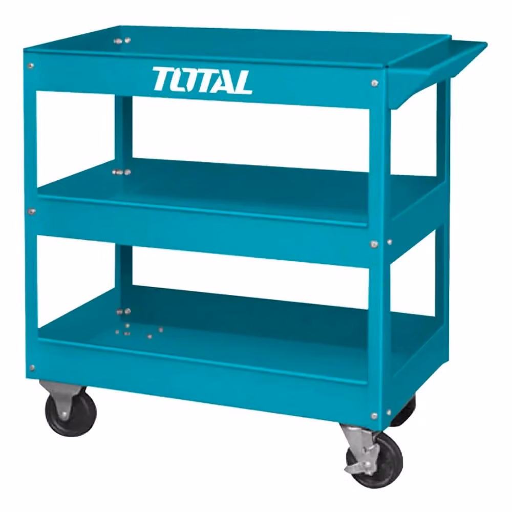 Carrello portautensili da officina meccanica TOTAL colore turchese con ruote L 78,0 cm x P 36,5 cm x H 71,9 cm – 2