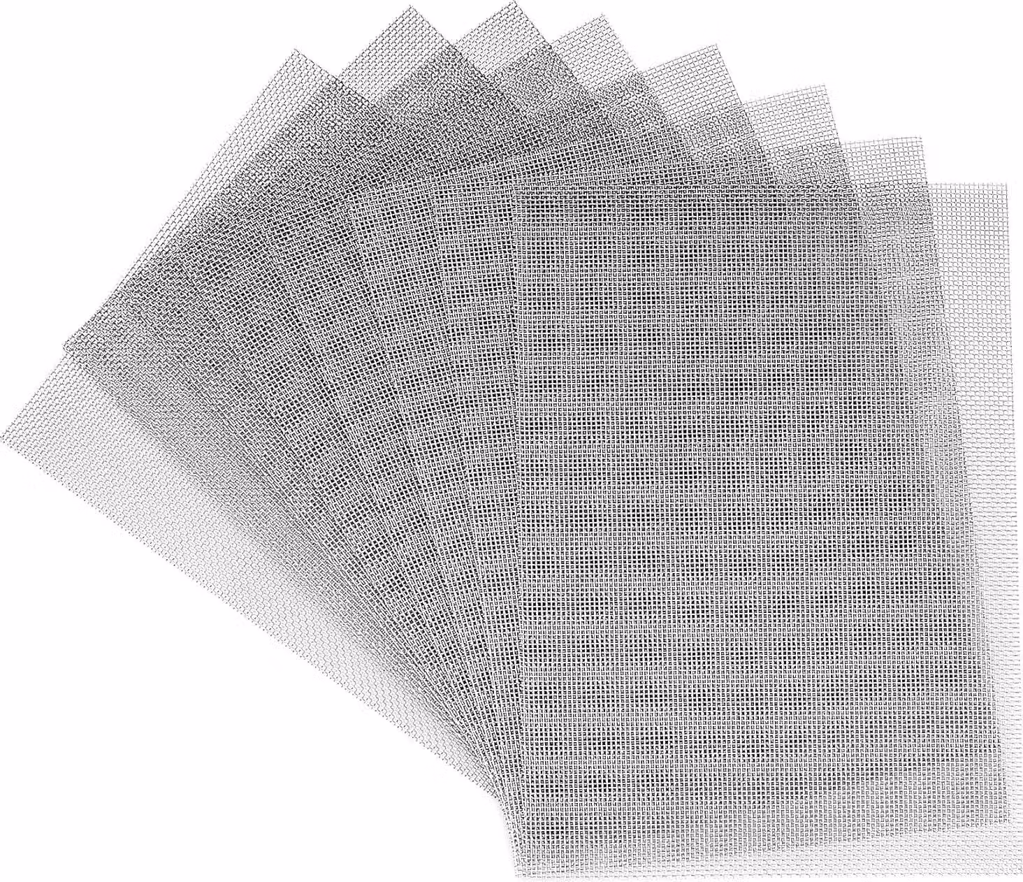 Set di reti in acciaio inossidabile sottile - versatili e resistenti - Set da 8 pezzi - 15x21 cm