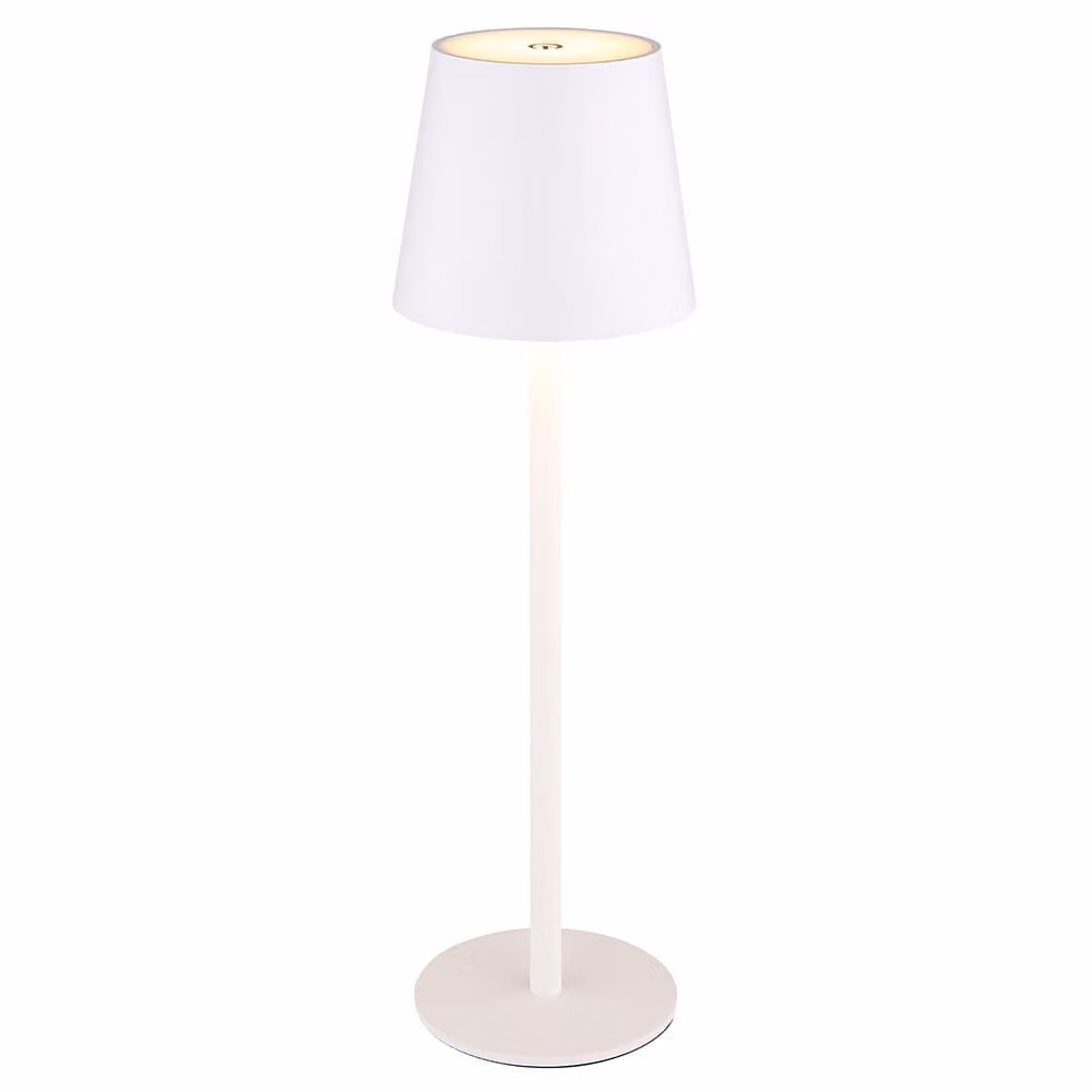 Lampada da tavolo a LED, bianca, touch dimmer, H 36 cm