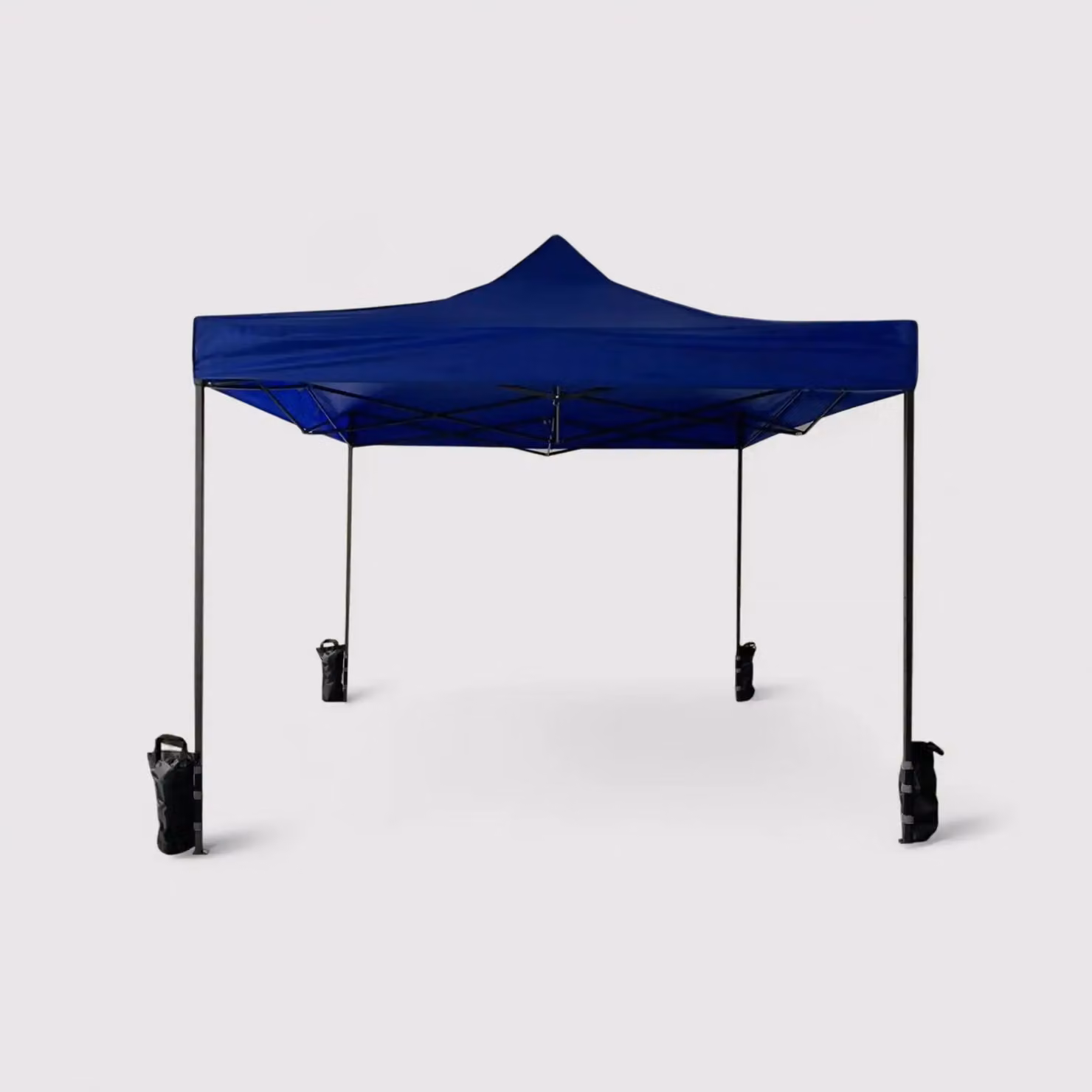Ficus - Gazebo blu 3x3 con pesi per fiere ed eventi