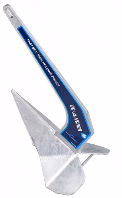 Ancora Plastimo DC in acciaio inossidabile da 10 kg, colore argento