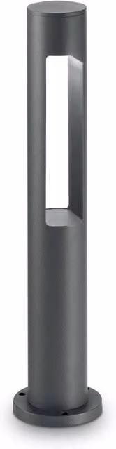 Piantana da esterno Ideal Lux Acqua in alluminio e vetro grigio per giardino e terrazzo con luce LED calda G9