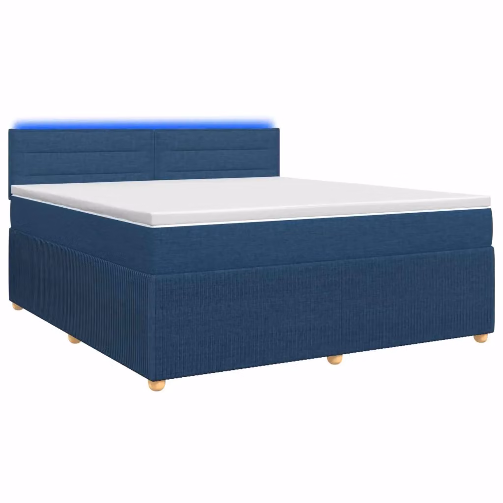 Letto box spring con materasso ibrido vidaXL Blu L: 160 cm, P: 200 cm – 2