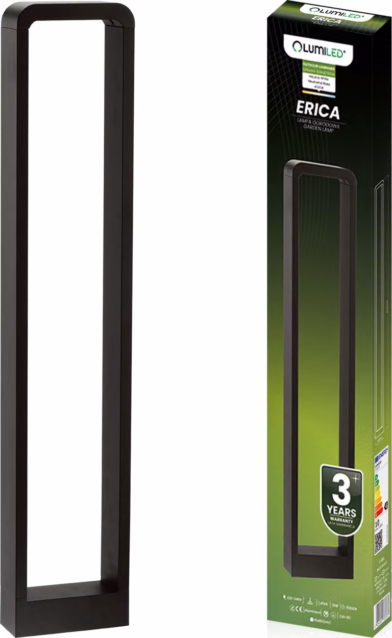 LUMILED lampada da terra per esterni 80cm lampada da terra per esterni illuminazione esterna luce di percorso LED IP44 resistente agli spruzzi 4000K bianco neutro