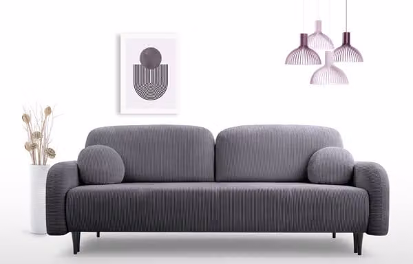Divano 2 posti funzione Cloud sleep colore antracite