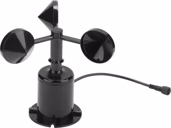 Anemometro 0-70 m/s - Sensore per la velocità del vento con segnale di uscita - Alimentazione 5-30 V CC - Anemometro per energia eolica