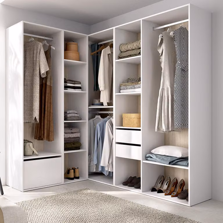 Atwood - Guardaroba Grande, 186x205h cm Bianco, Modulabile