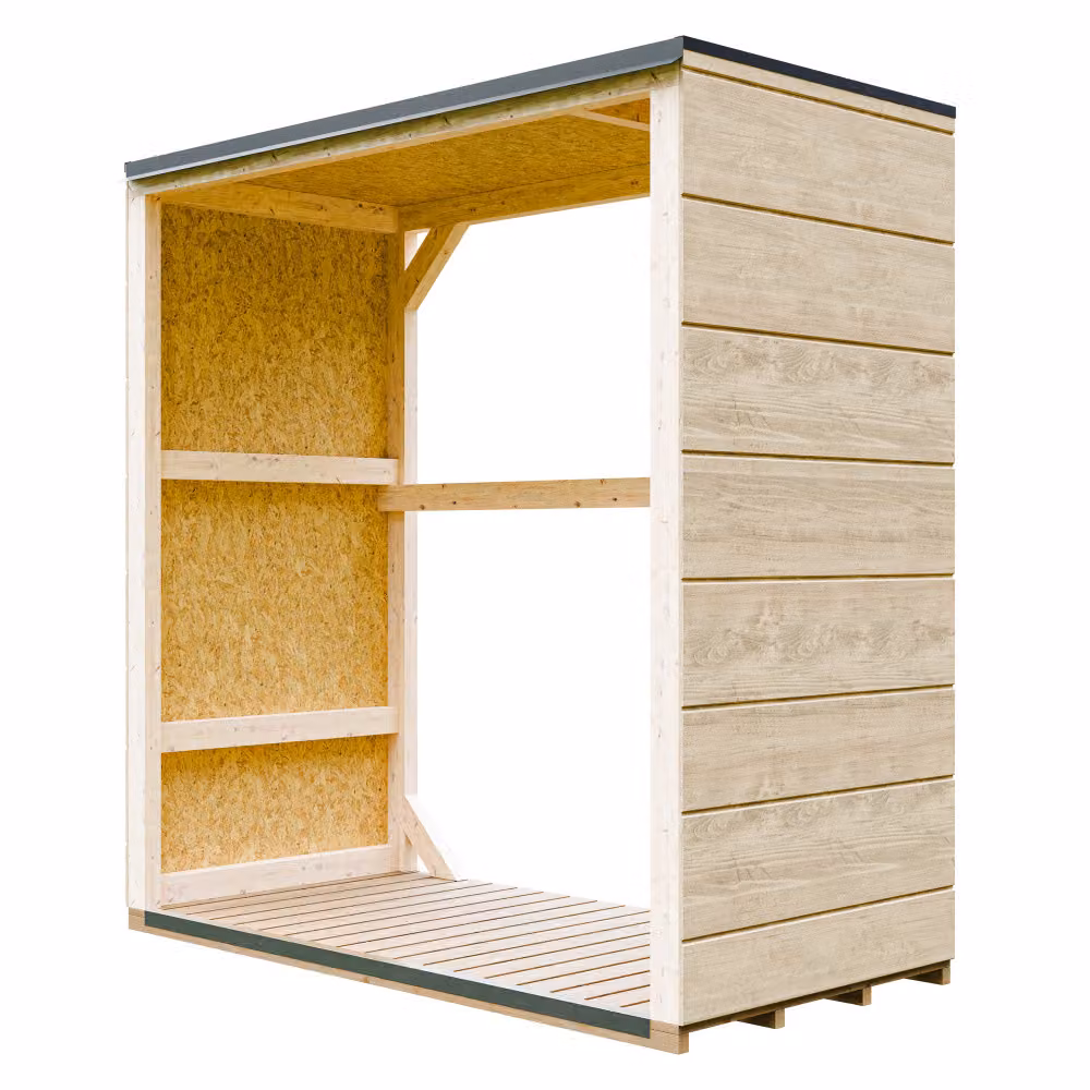 Casetta di legno per esterni 1,14 m² - 75 x 153 x H159 cm - M980-1