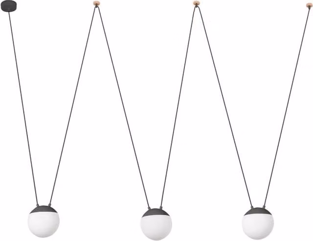 Faro Barcelona 28376-3L - MINE SPACE 3L Sospensione grigia