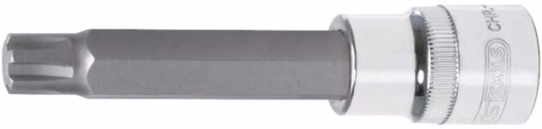 KS TOOLS 1/2" CHROMEplus bit socket RIBE lungo M6 - 918.1807