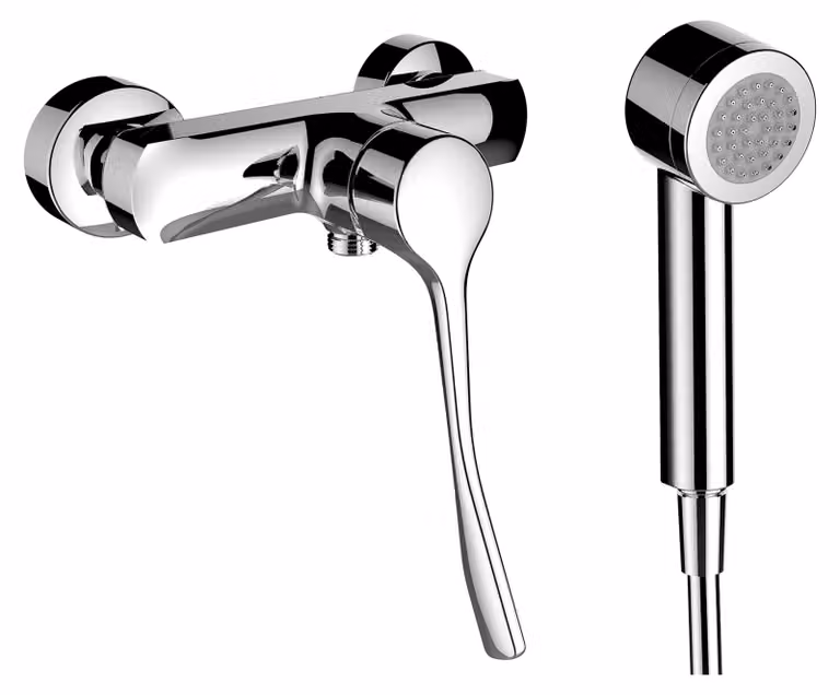 LAUFEN CityPro Liberty Mitigeur de douche, apparent, 1 consommateur, y compris douchette et flexible de douche, HF500952100694, HF500952100694