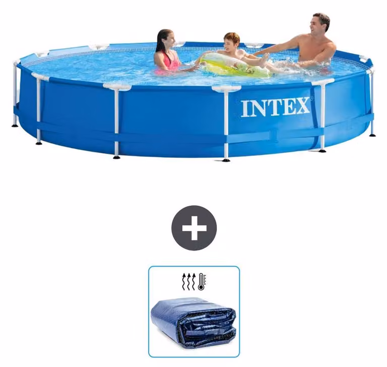 Piscina autoportante rettangolare - 366x76 cm - in 2 parti - modello S21331