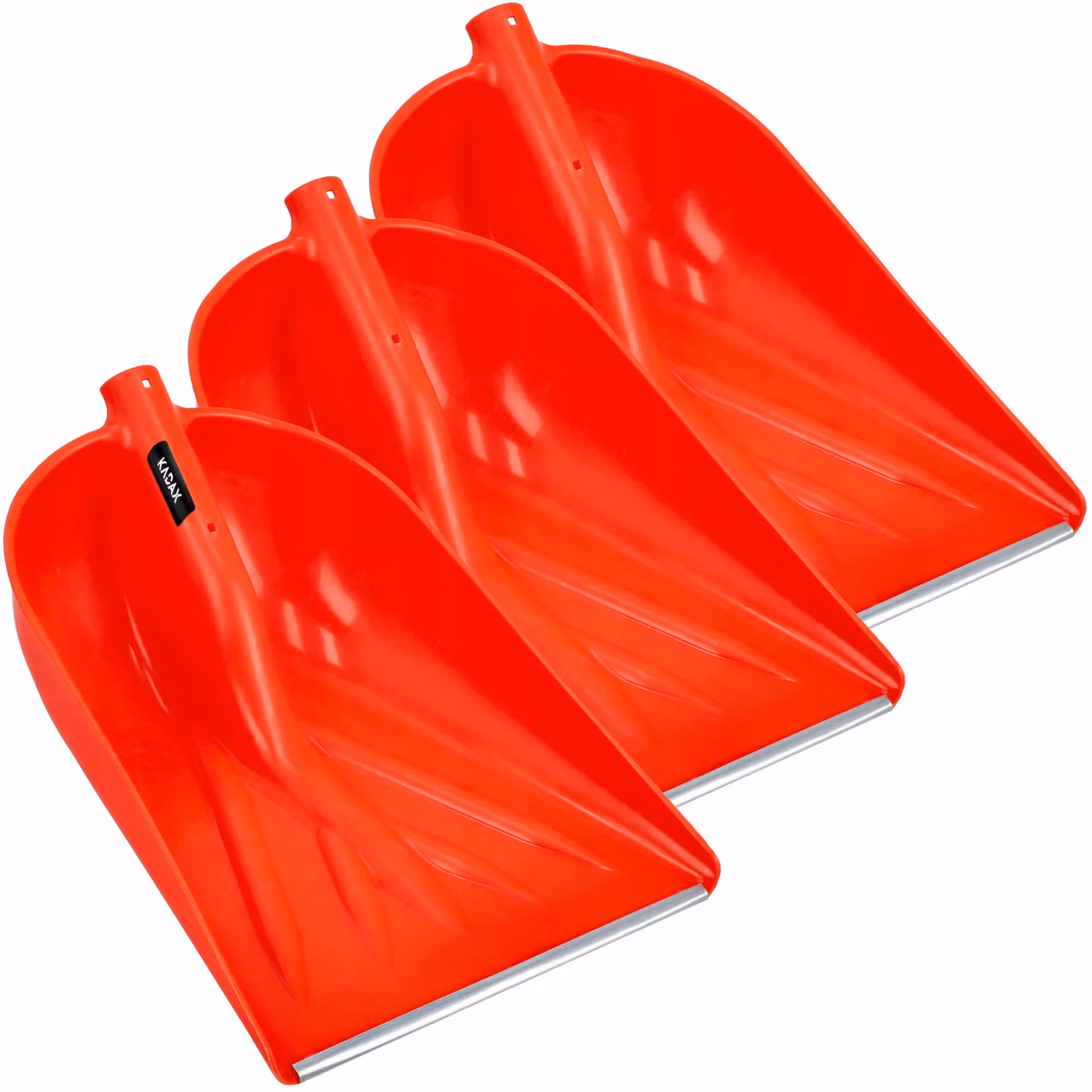 KADAX Pala da neve di colore arancione, pala da neve senza manico, pala da neve