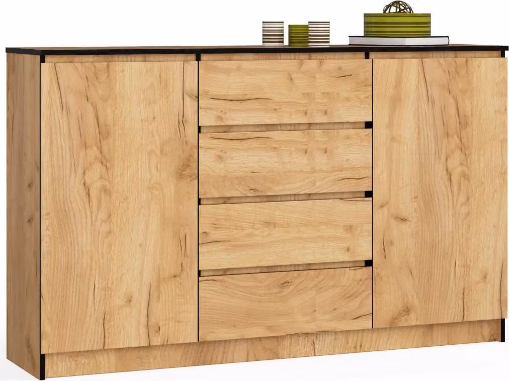 Ampia cassettiera combinata SAVRILA - rovere craft