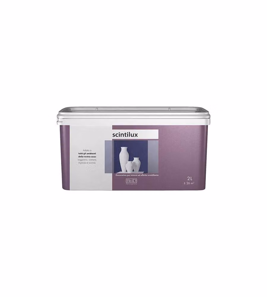 RMD Pittura Decorativa Papavero Effetto Paillettes Scintillante 2L