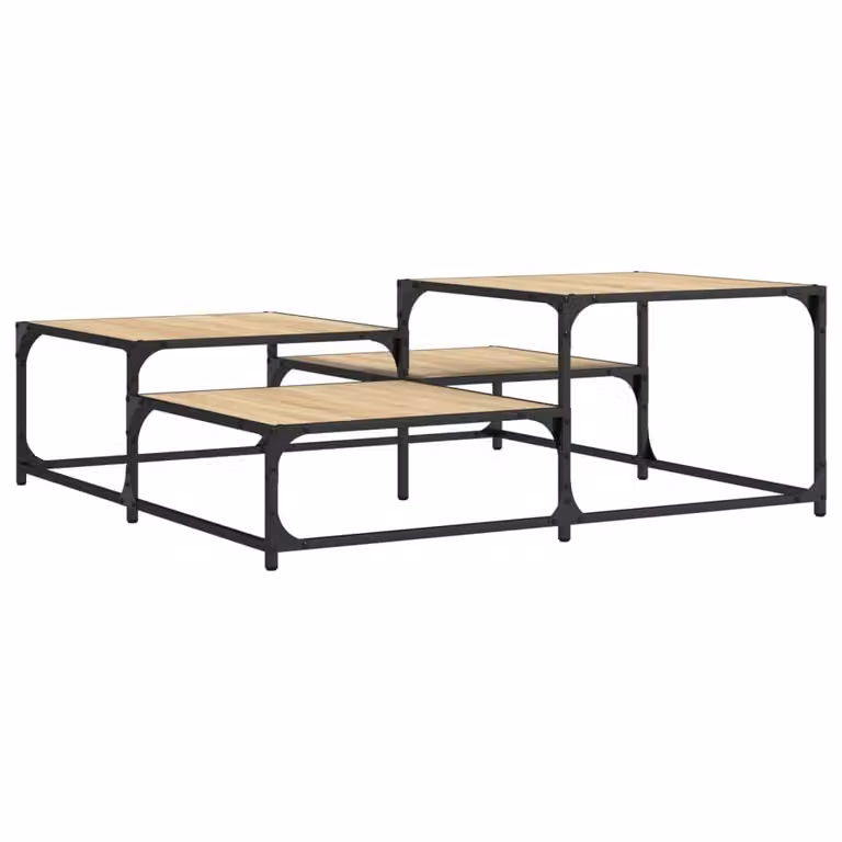 Tavolino Salotto Rovere Sonoma 107x107x40 cm Legno Multistrato