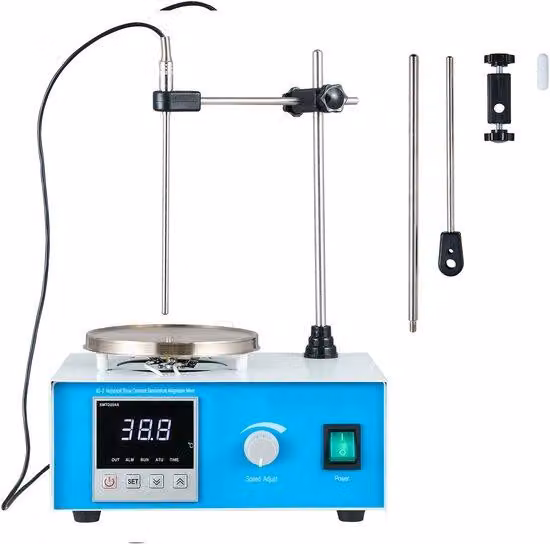 Piastra da cottura elettrica, 1500 giri al minuto, potenza termica di 250W, capacità di 1000 ml, con velocità regolabile, base stabilizzante, tubo in metallo, temperatura massima di 96 °C, display LED, colore bianco