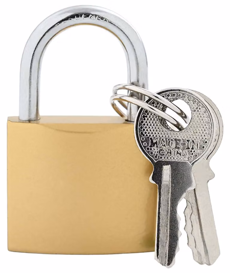 U Lock con Chiavi 6 pcs Ottone Ferro