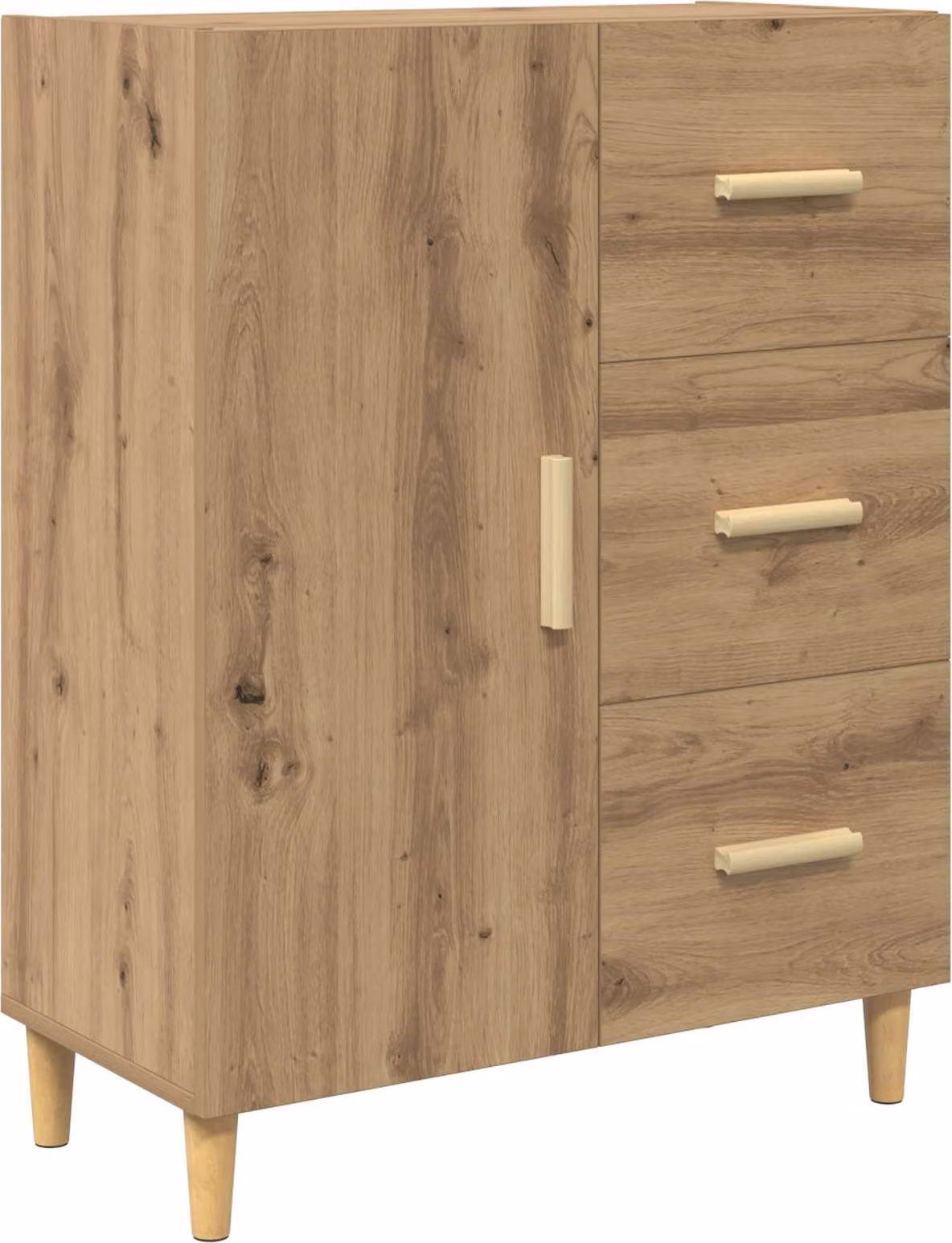 Credenza Rovere artigianale 34 x 69.5 x 90 cm Legno multistrato