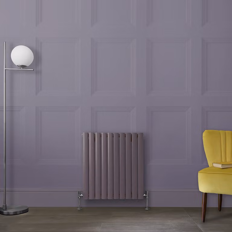 Radiatore di Design Orizzontale Viola (Dahlia Viola) - 635mm x 590mm - Pannello Doppio  - Revive