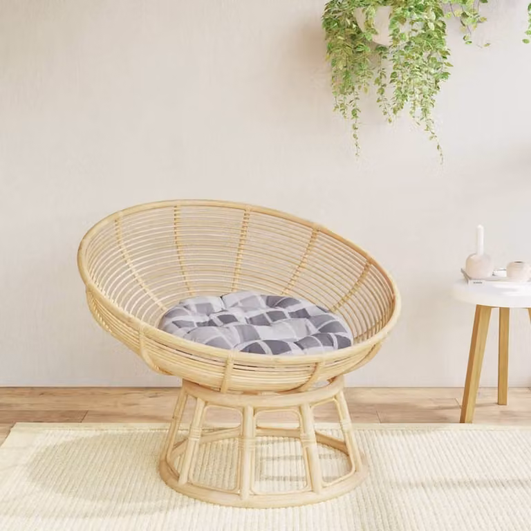 vidaXL Cuscino Rotondo Grigio Multicolore in Tessuto Oxford Idrorepellente e Traspirante Ø 60 x H 11 cm
