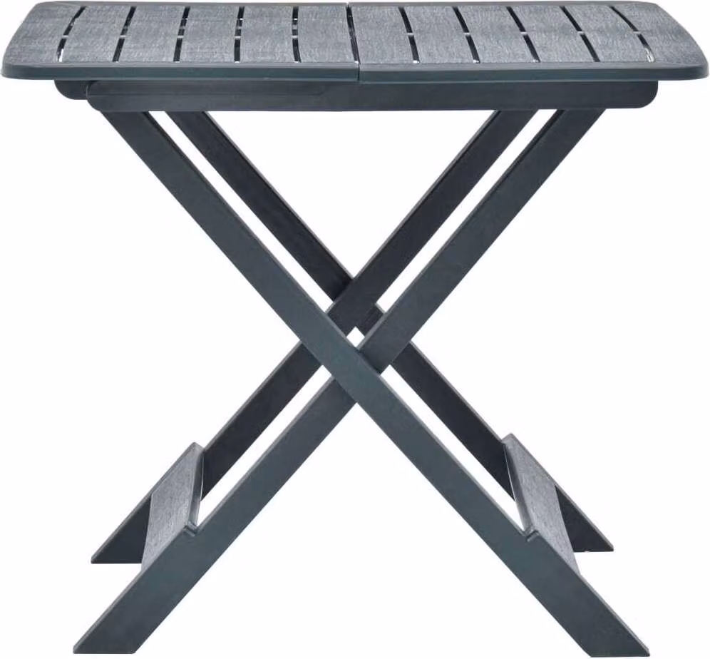 Tavolo da Giardino Pieghevole Verde 79x72x70 cm in Plastica
