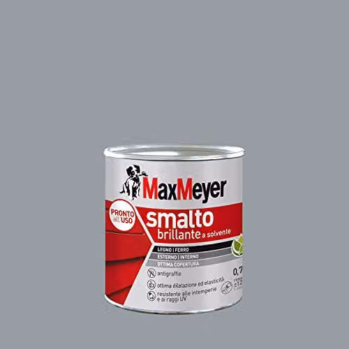 MaxMeyer Smalto a Solvente Brillante Grigio Medio R7040 0,750 l