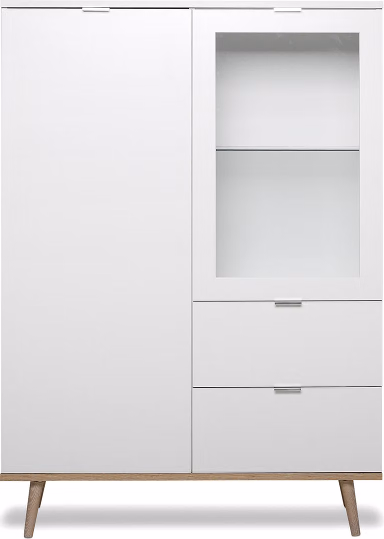 Calicosy - Vetrina 2 porte 2 cassetti - A140 cm - Copenhague