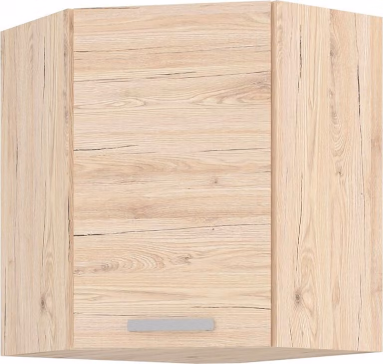 Armadietto superiore ad angolo BERIT - 58x58 cm, rovere bordeaux