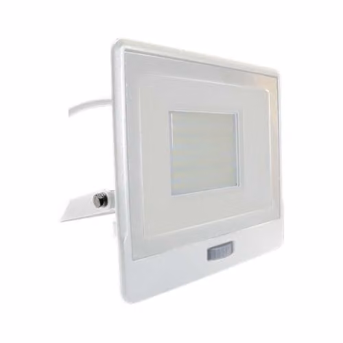 Faro LED Chip Samsung 50W con Sensore PIR Cavo 1m Colore Bianco 4000K IP65